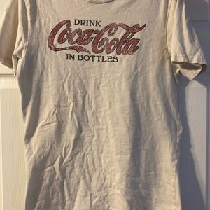 Vintage Coca-Cola Cream Tee with Red Logo